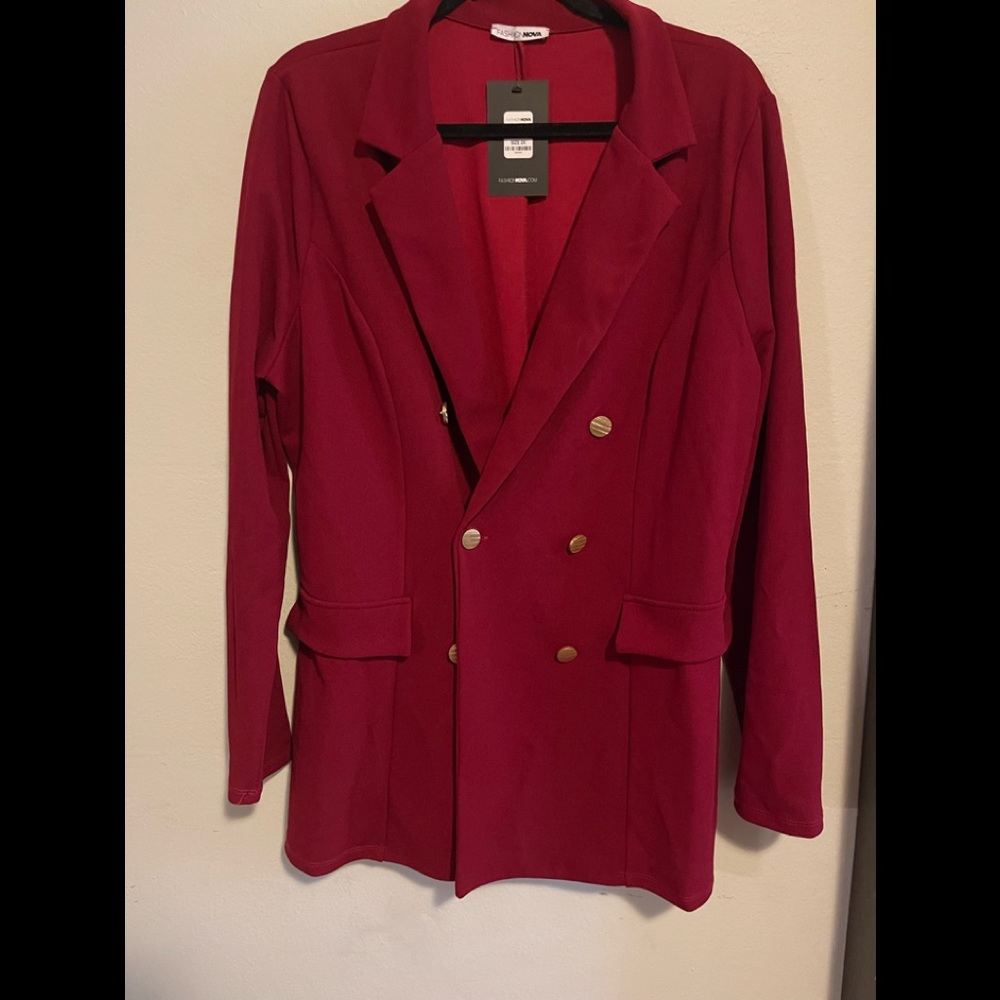 Cherry Red Blazer